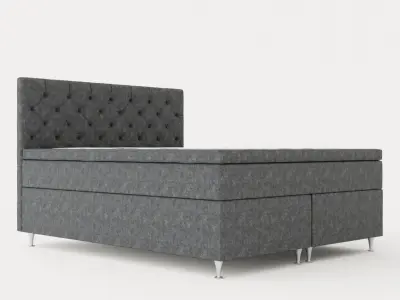 Joluma Complete Bed Package Continental Bed 160x200 Low-poly 3D model
