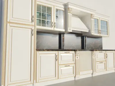 Classic style kitchen Free 3D model