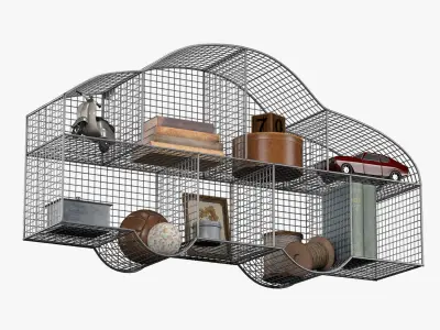 SHELF CAR ZINC 3D model