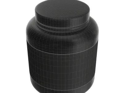 Sport Nutrition Container 05 mockup 3D model