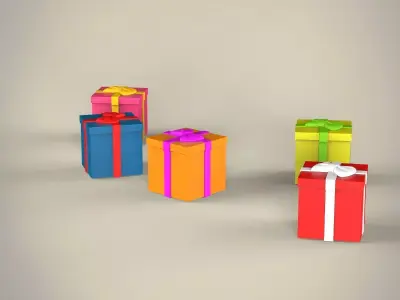 Present Box 3D model