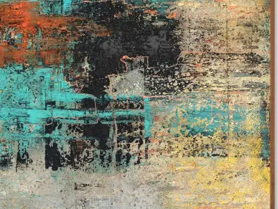 Art Frams 66- Calido Abstracto And Paisaje Fluo 3D model