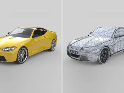 Generic Modern Muslce Car 2021 3D model