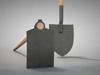 Construction - Hoe and Mattock 3D model