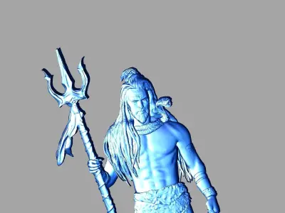 Mahadev lord shiva holding spear 3D print model