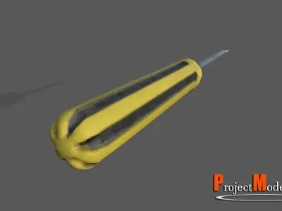 Screwdriver-Version001 screwdriver Low-poly 3D model