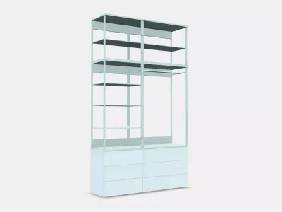 PLATSA Wardrobe with 6 drawers Low-poly 3D model