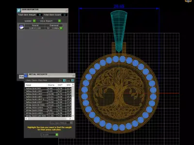Tree of life pendant  3D print model