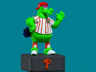 MLB - Philadelphia Phillies mascot statue - 3d print 3D print model
