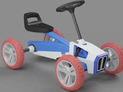 pedal kart design 3D model