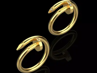 Nail Rings 40140 3D print model