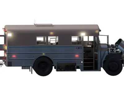 CONVERTED RESCUE BUS 3D model