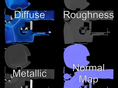 Luxury Velvet Jewelry Box Model Pack Low-poly 3D model