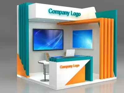 Booth Des 3m x 3m 3D model
