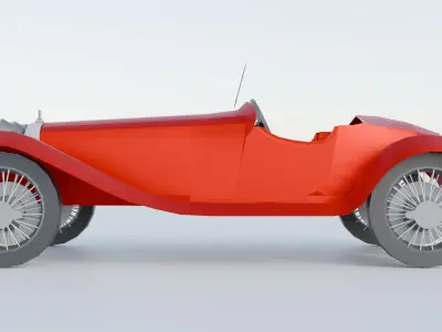 1932 Alfa Romeo 6C 1750 Free 3D model