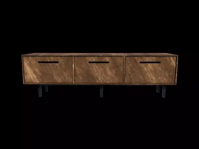 TV bench 04  3D model