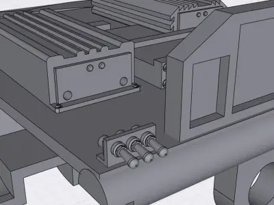 TOP FUEL Interior and electronics shelf gauges boxes set 3D print model