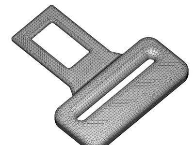 Car Seat Buckle 3D print model