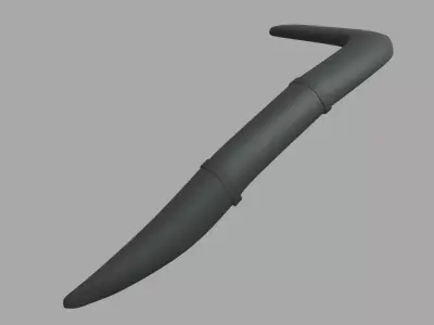 Rally Car Snorkel 01 Low-poly 3D model