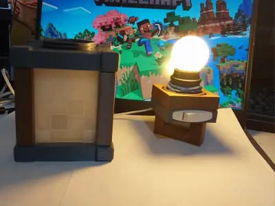 MINECRAFT LAMP 3D print model
