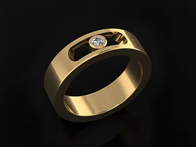 Messika Ring 3D print model