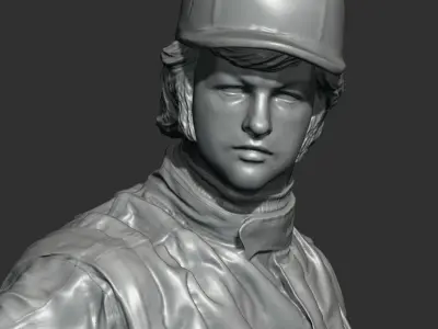 Ronnie Peterson F1 Driver 3D print model
