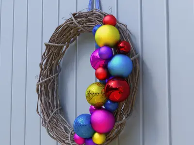 Christmas Wreath 3D model