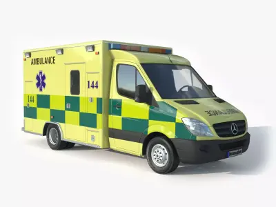 ercedes Benz Sprinter 516 CDI GSF RTW Krankenwagen Ambulance 3D model