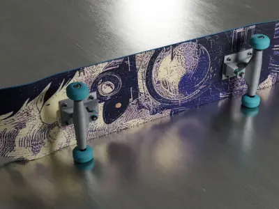 Realistic skateboards AssetPack Low-poly 3D model