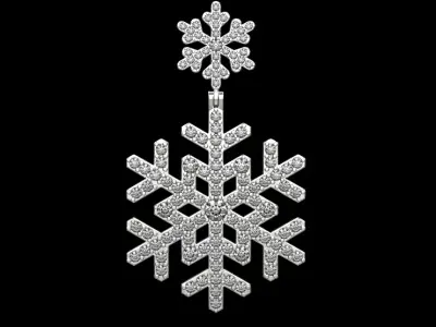 pendant snow 3D print model
