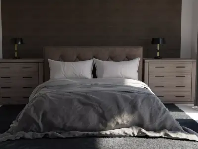 4K BEDROOM - 3D MODEL Free 3D model