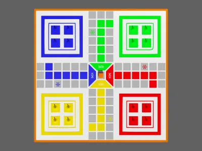 Ludo Board Game 3D print model