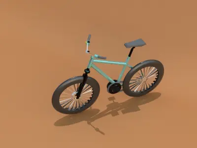 Bicycle  bike  bicicleta Low-poly 3D model