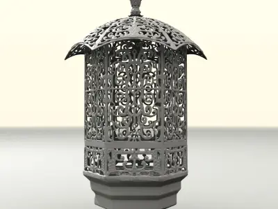 Ornament Lantern 3D model