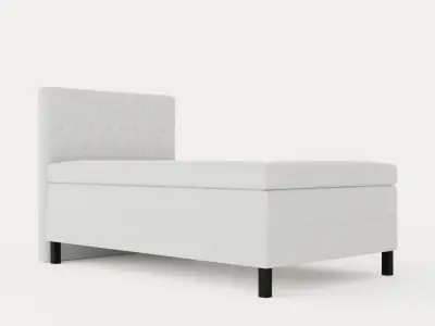 Lucky Complete Bed Package 120x200 Polyeter Diamond Bed Give Low-poly 3D model