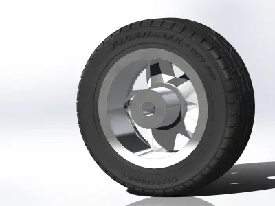 Wheels for scale model of Camaro IROC-Z 1985 3D print model