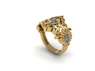 indian Ring 3D print model