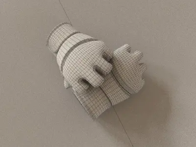 MMA Gloves Low-poly 3D model