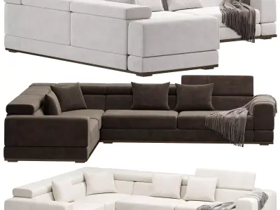 Met Corner Sofa by lazzoni 3D model