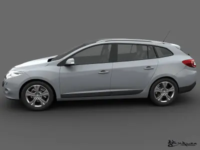 Renault Megane GrandTour 2010 3D model