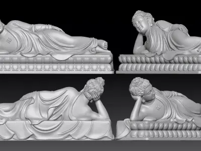 Buddha s Nirvana  3D print model