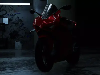 A garage 3D model