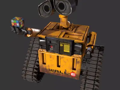 Wall-E SIFI CG Character Game Ready  Lowpoly Low-poly 3D model