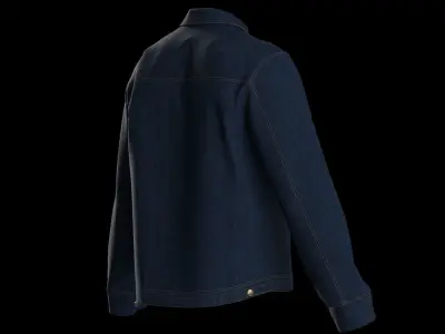 Male denim jacket 3D model