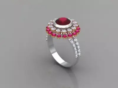 Classic ring R05 3D model