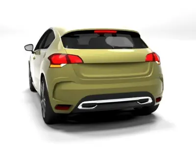 CITROEN DS4 LOWPOLY Low-poly 3D model