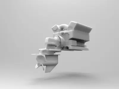 INBOARD ENGINE FOR YACHT OR BOAT 3D print model