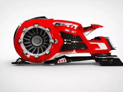 Hover air bike 3D model