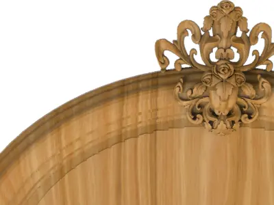 Carved picture frame STL 3D model get