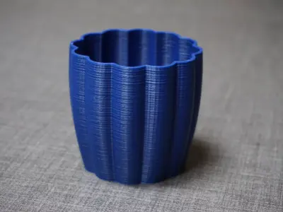 A ribbed vase Free 3D print model